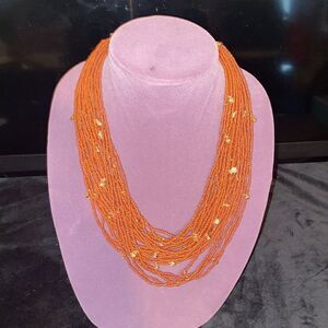 Bohemian Glass Stone Beaded Necklace